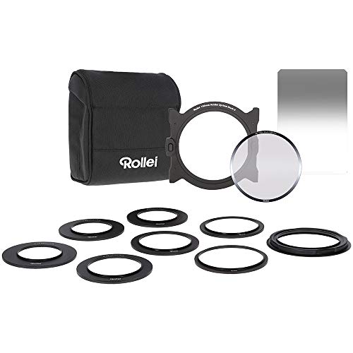 Rollei 100mm Rechteckfitler Starter Kit MK II bestehend aus Filterhalter und Medium GND 8 Grauverlaufs- und CPL-Filter 26491 von Rollei