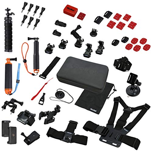 Rollei 21643 Actioncam Zubehör Set Sport XL - 49-teiliges Zubehör Set, inkl. Tasche, Mini Stativ und Selfie Stick, kompatibel mit allen Rollei und GoPro Actioncams Rollei 21643 Actioncam Zubehör Set Sport XL - 49-teiliges Zubehör Set, inkl. Tasche, Mini Stativ und Selfie Stick, kompatibel mit allen Rollei und GoPro Actioncams von Rollei