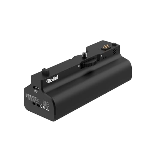 Rollei 71 Wh Batteriegriff für LUX 100 Bi-Color/LUX 100 RGB/LUX 60 Leistungsstark 4.800 mAh | Ergonomisches Design mit Universelles 1/4"-Gewinde Rollei 71 Wh Batteriegriff für LUX 100 Bi-Color/LUX 100 RGB/LUX 60 Leistungsstark 4.800 mAh | Ergonomisches Design mit Universelles 1/4"-Gewinde von Rollei