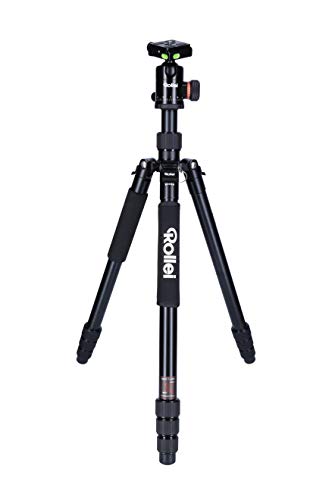 Rollei C6i - Kamerastativ mit Stativkopf und Tasche - Aluminium - Arca Swiss kompatibel, Black von Rollei