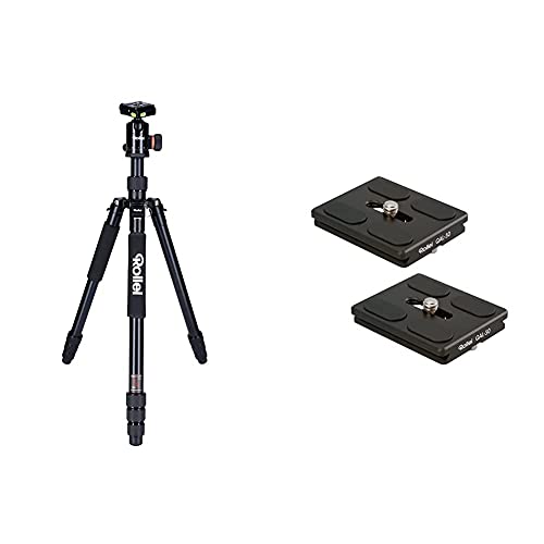 Rollei C6i - Kamerastativ mit Stativkopf und Tasche - Aluminium - Arca Swiss kompatibel & professionelle Kamera-Schnellwechselplatte/Schnellverschlussplatte, Passend für alle Kameras - 2 er Pack Rollei C6i - Kamerastativ mit Stativkopf und Tasche - Aluminium - Arca Swiss kompatibel & professionelle Kamera-Schnellwechselplatte/Schnellverschlussplatte, Passend für alle Kameras - 2 er Pack von Rollei