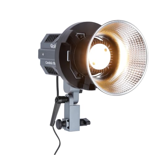 Rollei Candela 100-100 Watt LED-Licht mit 2.700K - 6.500K Bi-Color, Stufenlose Helligkeitsregulierung, Ultrakompakt & leicht, Duale Stromversorgung, Perfekt kombinierbar von Rollei