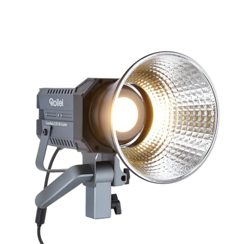 Rollei Candela 220 Bi-Color - 220W LED-Licht für kreative Beleuchtung, Ultrakompakt & Duale Stromversorgung von Rollei