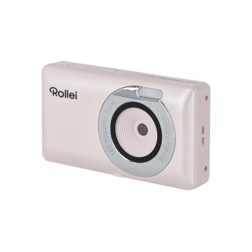 Rollei Compactline Pocket Digitalkamera Rosa, 50MP 2,7K Fotokamera mit 16X Optischem Zoom Autofokus Tragbare Fotoapparat mit 2.4" Display Leichte Kompaktkamera für Kinder Teenager Student Anfänger Rollei Compactline Pocket Digitalkamera Rosa, 50MP 2,7K Fotokamera mit 16X Optischem Zoom Autofokus Tragbare Fotoapparat mit 2.4" Display Leichte Kompaktkamera für Kinder Teenager Student Anfänger von Rollei