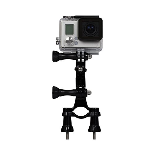 Rollei Fahrradhalterung für Rollei Actioncam 200 / 300 / 400 und 500 Serie und GoPro Hero Modelle - Schwarz von Rollei