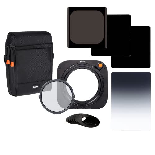Rollei Filterhalter Master-Set MK 3. Rechteck-Filterhalter inkl. magnetischem CPL Filter, Adapterringen von 52 bis 82mm,Soft GND8-,ND8-,ND64-,ND1000 Rollei Filterhalter Master-Set MK 3. Rechteck-Filterhalter inkl. magnetischem CPL Filter, Adapterringen von 52 bis 82mm,Soft GND8-,ND8-,ND64-,ND1000 von Rollei