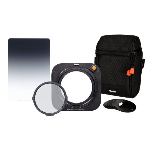 Rollei Filterhalter Starter-Set MK 3. Rechteck-Filterhalter inkl. magnetischem CPL Filter, Adapterringen von 52 bis 82mm,Filtertasche und 100mm Soft GND8 Filter. Rollei Filterhalter Starter-Set MK 3. Rechteck-Filterhalter inkl. magnetischem CPL Filter, Adapterringen von 52 bis 82mm,Filtertasche und 100mm Soft GND8 Filter. von Rollei