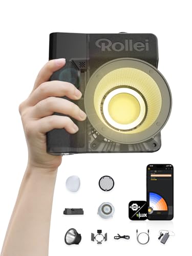 Rollei LUX 100 Bi-Color Kit Professionelles LED-Dauerlicht Fotografie mit 71 Wh Batteriegriff Candela-APP Smarte Bedienung, Fotolicht Ultraflach & Leicht | Verstellbare Farbtemperatur 2700~6500K Rollei LUX 100 Bi-Color Kit Professionelles LED-Dauerlicht Fotografie mit 71 Wh Batteriegriff Candela-APP Smarte Bedienung, Fotolicht Ultraflach & Leicht | Verstellbare Farbtemperatur 2700~6500K von Rollei