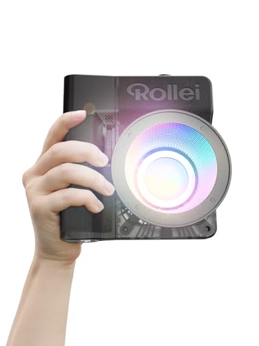 Rollei LUX 100 RGB Kit Professionelles LED-Dauerlicht Fotografie mit 71 Wh Batteriegriff Candela-APP Smarte Bedienung, Fotolicht Ultraflach & Leicht | Verstellbare 360 RGB-Farben | 13 Lichteffekte Rollei LUX 100 RGB Kit Professionelles LED-Dauerlicht Fotografie mit 71 Wh Batteriegriff Candela-APP Smarte Bedienung, Fotolicht Ultraflach & Leicht | Verstellbare 360 RGB-Farben | 13 Lichteffekte von Rollei