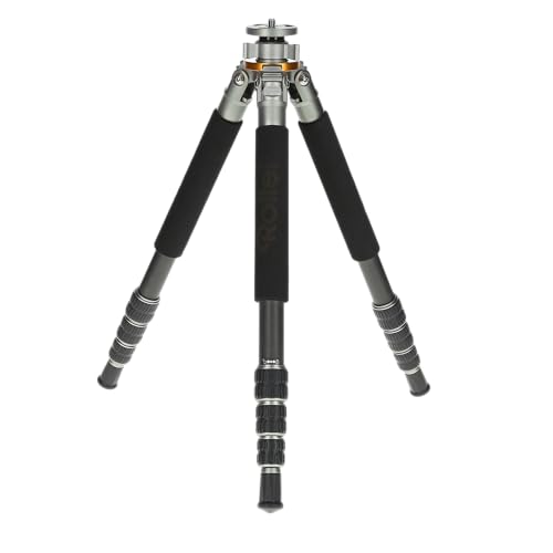 Rollei Lion Rock 20 Mark II – Carbon Stativ,Kamera Stativ mit 20 kg Tragkraft, ideal für Reise und Naturfotografie, perfekt für Spiegelreflex(DSLR) u. Systemkameras(DSLM) mit integrierten Spikes von Rollei