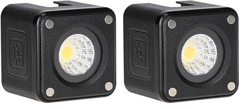 Rollei Lumis Solo 2 - LED Würfel. Kleiner LED Würfel inkl. Farbfilter für den Einsatz unterwegs. Optimaler Lichtgeber für das Filmen mit dem Smartphone. (Packung mit 2) von Rollei