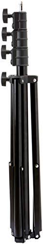 Rollei Profi Lampenstativ 220cm - Aluminium Lampenstativ für Studio Blitzgeräte - Ideal für den Einsatz im Studio oder Outdoor - 80 cm bis 220 cm 28169 von Rollei