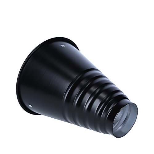 Rollei Profi Studioblitz Spotvorsatz - Konischer Spotvorsatz (Lichttubus, Engstrahlreflektor) aus Aluminium für Studioblitze mit Bowens-Anschluss - Schwarz von Rollei