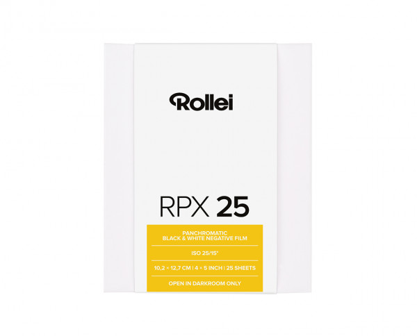 Rollei RPX 25 Planfilm 10,2x12,7cm (4x5) 25 Blatt" von Rollei