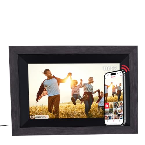 Rollei Smart Frame WiFi 105 in braunen Holz. 10.1 Zoll digitaler Bilderrahmen mit WiFi-Funktion zur Wiedergabe Ihrer Fotos und Videos mit Ton., Farbe:Holz Schwarz Rollei Smart Frame WiFi 105 in braunen Holz. 10.1 Zoll digitaler Bilderrahmen mit WiFi-Funktion zur Wiedergabe Ihrer Fotos und Videos mit Ton., Farbe:Holz Schwarz von Rollei