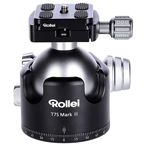 Rollei T7S Markt II professioneller 360 Grad Kamera Stativ Kugelkopf mit Friktion, 26KG Tragkraft, Skalierung f. Panorama Aufnahmen und 2 Wasserwaagen.Inkl. Acra Swiss kompatibler Schnellwechselplatte Rollei T7S Markt II professioneller 360 Grad Kamera Stativ Kugelkopf mit Friktion, 26KG Tragkraft, Skalierung f. Panorama Aufnahmen und 2 Wasserwaagen.Inkl. Acra Swiss kompatibler Schnellwechselplatte von Rollei
