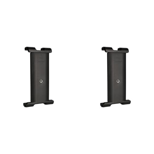 Rollei Tablet Halterung - universeller Halter für Ihr Tablet mit 1/4“ Gewinde an der Rückseite, passend für Tablets bis zu 24 cm Breite - Schwarz (Packung mit 2) von Rollei