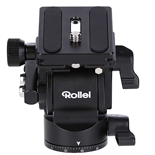 Rollei V5I Video Stativkopf für leichte und weiche Bewegungen, Ideal für den Einsatz auf Einbein-Stativen beim filem bewegter Objekte. von Rollei