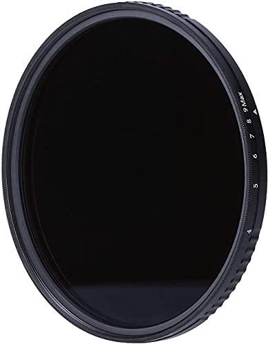 Rollei Variabler ND Filter, F:X Pro Variabler Rundfilter - ND8 bis ND 512 aus Gorilla® Glas mit 3-9 Blendenstufen Verdunkelung, stufenlos Einstellbarer ND-Filter, ideal für die Landschaft Fotografie von Rollei