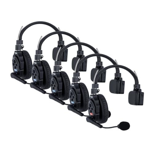 Rollei Xtalk X5 Intercom-Headset | Flexibel, Rauschunterdrückung, Live-Audio | Bis zu 350 m Reichweite, 20 Stunden Akkulaufzeit (Xtalk X5) von Rollei