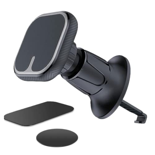 Roller Klinik Handyhalterung Auto Magnet, Universale 360° Magnetischer KFZ Handyhalter fürs Auto Lüftungsgitter, Kompatibel mit für Alle Smartphones (Schwarz Lüftungsgitter) von Roller Klinik