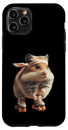 Roller Disko Hamster Hülle für iPhone 11 Pro von Roller Zoo, lustige Skater Geschenke