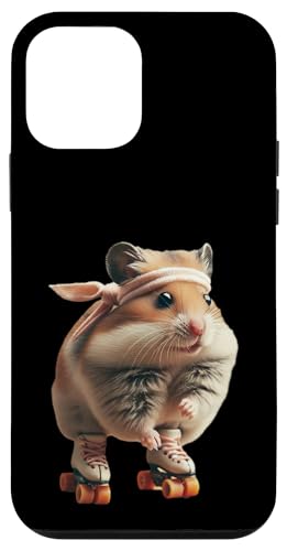 Roller Disko Hamster Hülle für iPhone 12 mini von Roller Zoo, lustige Skater Geschenke