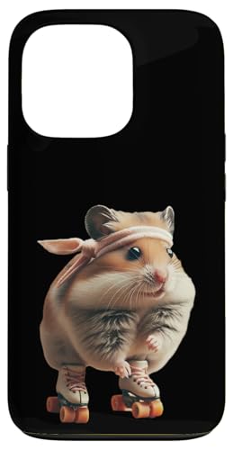 Roller Disko Hamster Hülle für iPhone 13 Pro von Roller Zoo, lustige Skater Geschenke
