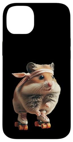 Roller Disko Hamster Hülle für iPhone 14 Plus von Roller Zoo, lustige Skater Geschenke