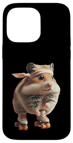 Roller Disko Hamster Hülle für iPhone 14 Pro Max von Roller Zoo, lustige Skater Geschenke