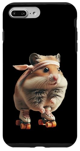 Roller Disko Hamster Hülle für iPhone 7 Plus/8 Plus von Roller Zoo, lustige Skater Geschenke