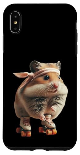Roller Disko Hamster Hülle für iPhone XS Max von Roller Zoo, lustige Skater Geschenke
