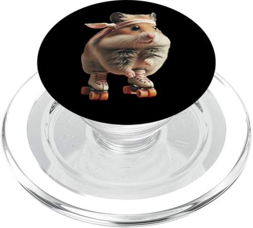 Roller Disko Hamster PopSockets PopGrip für MagSafe von Roller Zoo, lustige Skater Geschenke