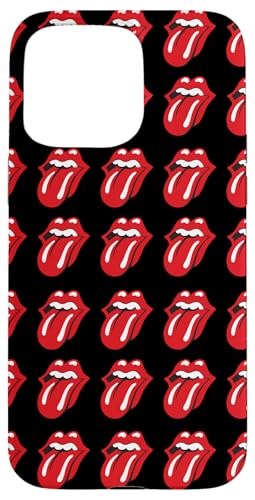Hülle für iPhone 15 Pro Max Rolling Stones Offizielles Logo, Schwarz von Rolling Stones