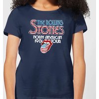 Rolling Stones 81 Tour Logo Damen T-Shirt - Navy Blau - S von Rolling Stones