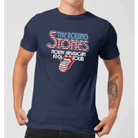 Rolling Stones 81 Tour Logo Herren T-Shirt - Navy Blau - L von Rolling Stones