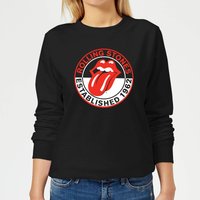Rolling Stones Est 62 Damen Sweatshirt - Schwarz - S von Rolling Stones