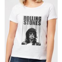 Rolling Stones Keith Smoking Damen T-Shirt - Weiß - L von Rolling Stones