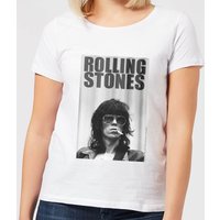 Rolling Stones Keith Smoking Damen T-Shirt - Weiß - M von Rolling Stones