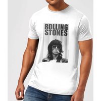 Rolling Stones Keith Smoking Herren T-Shirt - Weiß - L von Rolling Stones
