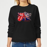 Rolling Stones Lick The Flag Damen Sweatshirt - Schwarz - S von Rolling Stones