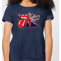 Rolling Stones Lick The Flag Damen T-Shirt - Navy Blau - L von Rolling Stones