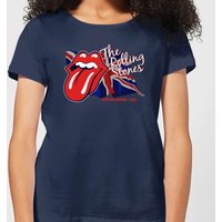 Rolling Stones Lick The Flag Damen T-Shirt - Navy Blau - S von Rolling Stones