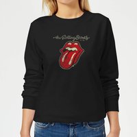 Rolling Stones Plastered Tongue Damen Sweatshirt - Schwarz - L von Rolling Stones