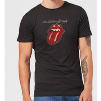 Rolling Stones Plastered Tongue Herren T-Shirt - Schwarz - L von Rolling Stones