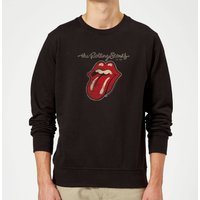 Rolling Stones Plastered Tongue Sweatshirt - Schwarz - M von Rolling Stones