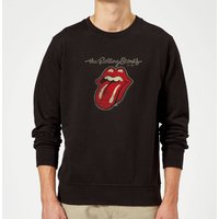 Rolling Stones Plastered Tongue Sweatshirt - Schwarz - XXL von Rolling Stones