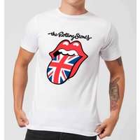 Rolling Stones UK Tongue Herren T-Shirt - Weiß - L von Rolling Stones