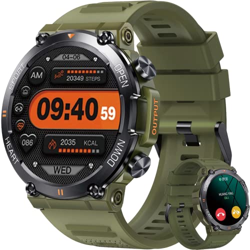 RollsTimi Herren Smartwatch Mit Telefonfunktion, 1,39" Hd Herren Fitness Uhr Mit Herzfrequenz, Blutsauerstoff, Schrittzähler Mehrere Trainingsmodi Herren Fitness Tracker Für Android Ios von RollsTimi