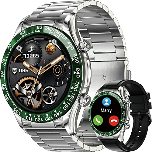 RollsTimi Smartwatch Herren,1,32 "HD Fitness Tracker Armbanduhr Pulsuhr Blutsauerstoff Schlafmonitor,Smart Watch Rund IP67Wasserdicht Fitnessuhr für Android IOS. von RollsTimi